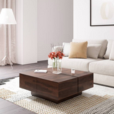 The Attic Midvale Wooden Coffee Table Walnut